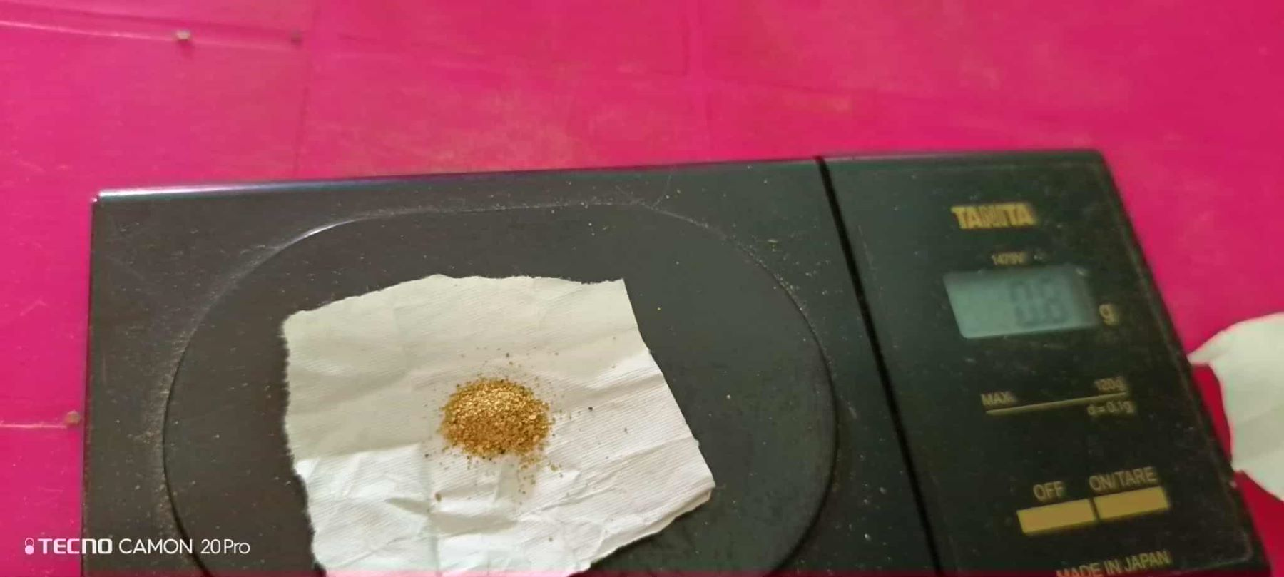 Gold mining operation